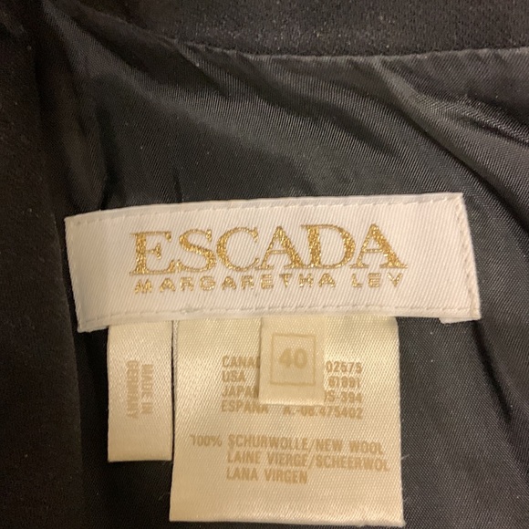 Escada 100% wool with lining made in Germany euro size 40 - Picture 7 of 13